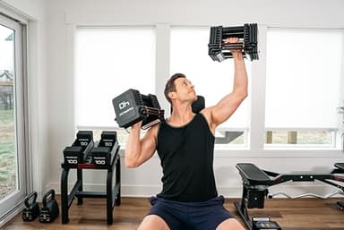 PowerBlock Pro 100 Adjustable Dumbbell, Sold As A Single Unit 5-100 lb Dumbbell – Durable Steel Build, Innovative Workout Equipment, Strength Training - Image 7