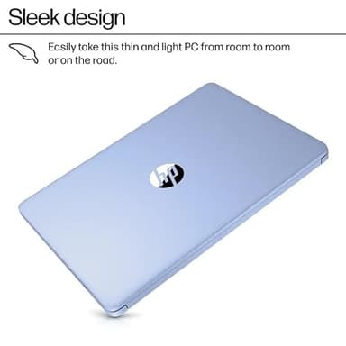 HP 2025 New Student Business Laptop, Intel N150 CPU(Beats N4120), 14 Inch LED, 16GB RAM, 384GB Storage(128GB UFS+256GB MSD), Wi-Fi 6, Copilot AI, Office Pro Lifetime, Windows 11 Pro, Sky Blue, w/Mouse - Image 6
