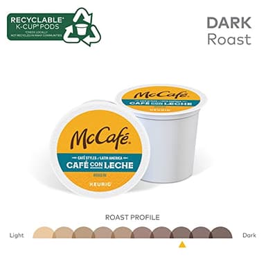 McCafe Cafe Styles of Latin America Cafe con Leche, Keurig Single Serve K-Cup Coffee Pods, 60 Count (6 Packs of 10) - Image 5