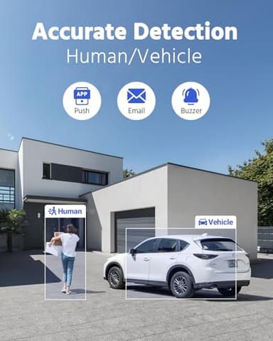 ANNKE 8CH H.265+ 3K Lite Wired Security Camera System with AI Human/Vehicle Detection, 4 x 1920TVL 2MP CCTV IP67 Cameras with Smart Dual Light for Outdoor Use, Color Night Vision, 1TB Hard Drive - Image 2