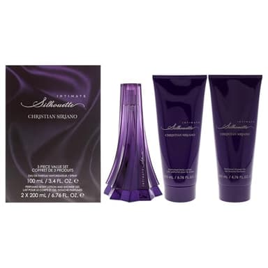 Christian Siriano Silhouette Intimate for Women - 3 Pc Gift Set 3.4oz EDP Spray, 6.76oz Body Lotion, 6.76oz Shower Gel - Image 1