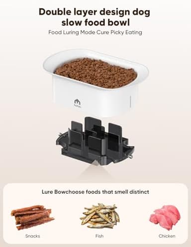 PETPATH Slow Feeder Dog Bowls,with Maze Puzzle Anti-Slip Interactive Feeding Slow Down Eating,Anti -Slip Pet Food Dish for Medium Breed(with Suction Cup Foot Pad 2-6 Cups) - Image 5