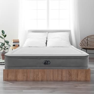 Intex 18" Inflatable King Air Mattress, Elevated Premium Comfort with Built-in Pump, Self-Inflating Portable Blow-Up Airbed for Guest Bed or Camping - Image 9