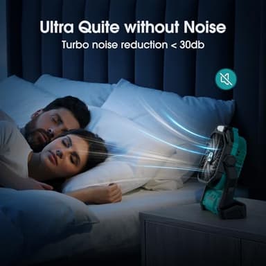 Portable Fan Rechargeable, 20000mAh Cordless Battery Powered Fan with LED Lantern, USB C Battery Operated for Travel Bedroom Home Camping Tent Office Beach Desk Fishing Table - Image 6