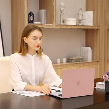 MOSISO Compatible with MacBook Air 13 inch Case 2025 2024 2023 2022 Release M4 A3240 M3 A3113 M2 A2681, Protective Plastic Hard Shell Cover Compatible with MacBook Air 13.6 inch Case, Salmon Pink - Image 6