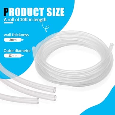 Cord Protectors from Pets No Chew - Heavy Duty Wire Cover & Transparent Cable Sleeve (1/2in Dia, 30ft Length, 2mm Thick) - Puppy Proof Cord Covers for Electrical Wires, TV Cables, Chargers (30FT) - Image 3