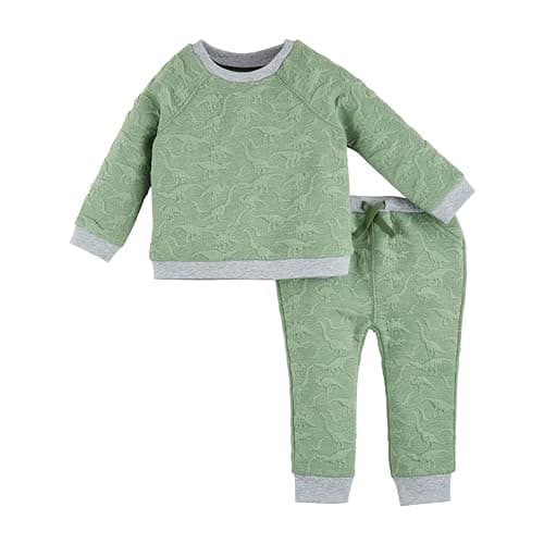 Mud Pie Baby Quilted Dino Outfit; 9-12M