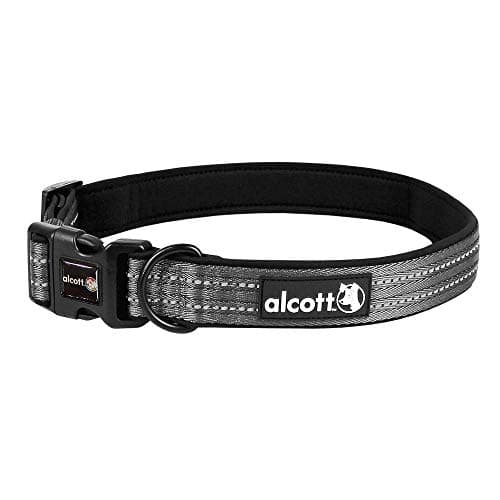 alcott Adventure Dog Collar, Extra Large, Grey