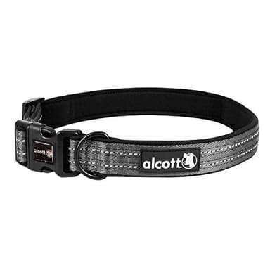 alcott Adventure Dog Collar, Extra Large, Grey