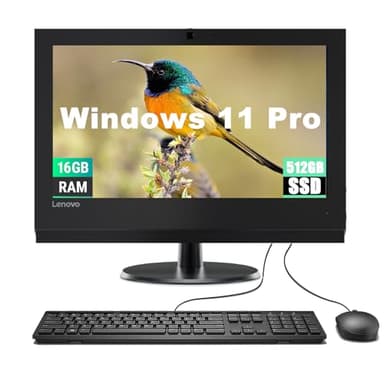 Lenovo Thinkcentre All in One V310z Desktop PC, V310z AIO Computer, Intel Core 7th Gen, 16GB RAM, 512GB SSD, RGB Keyboard, Windows 11 Pro (renewed) - Image 1