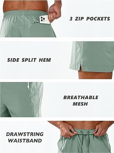 NORTHYARD Men's Running Athletic Shorts 5"/ 7"/ 9" Workout Gym Short Tennis Quick Dry Active Sport Hiking Basketball-7'' LODENFROST-M - Image 5