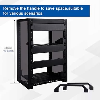 GeeekPi 8U Server Cabinet, 10 inch Server Rack for Network, Servers, Audio, and Video Equipment, DeskPi RackMate T1 Rackmount, 7.87 inch Depth - Image 4