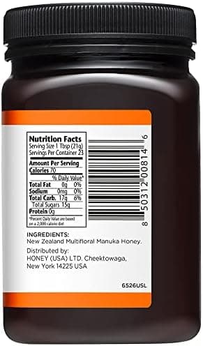 MANUKA DOCTOR - MGO 80+ Manuka Honey Multifloral, 100% Pure New Zealand Honey. Certified. Guaranteed. RAW. Non-GMO (17.6oz - Image 4