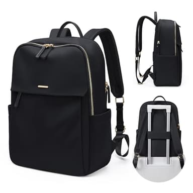 Women Laptop Backpack with Separate Laptop Compartment Fits 15.6 Inch Notebook Casual Daypack for Work Travel College Backpack Book Bags - Image 1