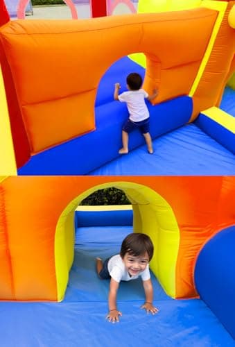 Umbalir Bounce House, Inflatable Bounce House for Kids 3-10, Kids Bounce House with Long Slide, Ball Pit/Pool, Obstacles, Tunnel, Climbing Wall, Bouncy House Indoor & Outdoor Toddler Bouncy Fun - Image 6