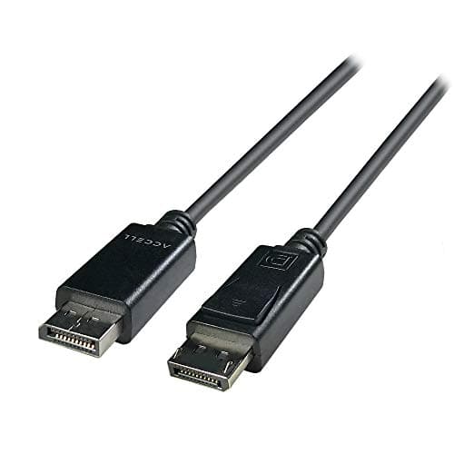 Accell DisplayPort to DisplayPort Version 1.4 Cable, 9.8ft / 3m, Poly Bag (International), Black (B088C-010B-23) - Image 1