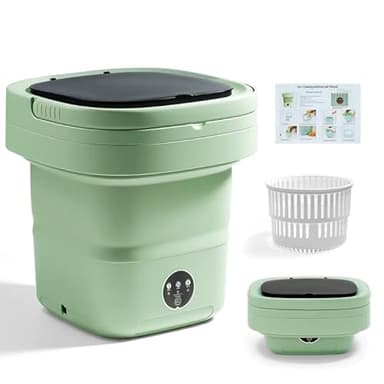 Portable Washing Machine, Mini Washer, 16L Upgraded with Spin Basket Laundry Machine, Foldable Design Ideal for Apartment, Home and Hotel, portable washer 3 Cleaning Modes Suitable for Small Clothes - Image 1