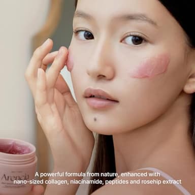 Arencia Overnight Red Smoothie Face Mask Serum, Glowing & Soothing with 30% red collagen, Niacinamide, Peptide, Vitamin E - Image 6
