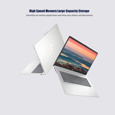 HP 17 Laptop, 17.3" FHD Display, 32GB RAM, 1TB SSD, AMD Ryzen 5 Processor(Beats i7-1165G7, Up to 4.3GHz), Webcam, Numeric Keypad, Long Battery Life, Windows 11 Home, Alpacatec Accessories, Silver - Image 4