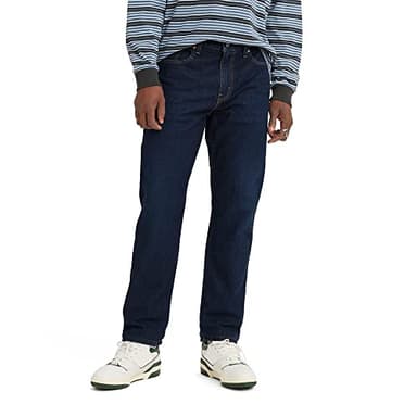 Levi's Men's 502 Taper Fit Jeans (Also Available in Big & Tall), on and Off-Dark Indigo Stonewash, 33W x 30L - Image 1