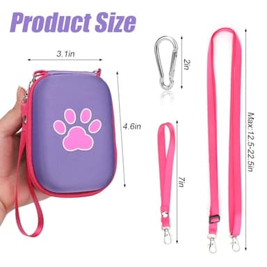 Mity rain Interactive Toy Digital Pet and Case Compatible with Bitzee, 3 in 1 Portable Holder for Hand/Neck/Bag Carrying with Storage Pocket, Electronic Pets Toys Accessories - Image 7