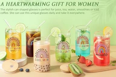 Christian Gifts for Women Faith, Inspirational Religious Gifts for Women, Catholic Spiritual Gift Set Birthday Christmas Gift for Womens Mom Sister Best Friends Wife Coworkers w/ 16Oz Can Glass - Image 8