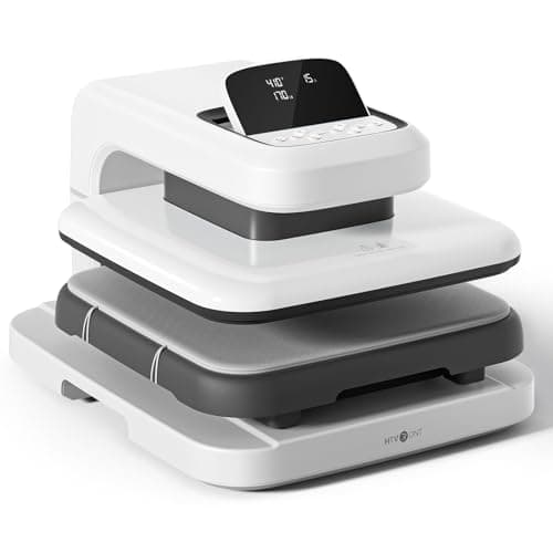 HTVRONT Auto Heat Press 2 - Heat Press Machine for T Shirts with Adjustable Pressure & Higher Heating Height, Heats Up Fast & Evenly Heat Press 15x15 for HTV, Sublimation, Heat Transfer Projects - Image 1