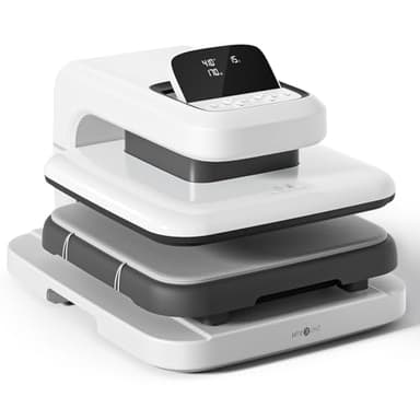 HTVRONT Auto Heat Press 2 - Heat Press Machine for T Shirts with Adjustable Pressure & Higher Heating Height, Heats Up Fast & Evenly Heat Press 15x15 for HTV, Sublimation, Heat Transfer Projects - Image 1