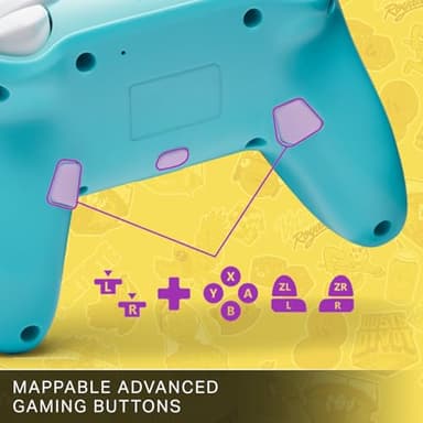 PowerA Enhanced Wireless Controller for Nintendo Switch - Fortnite Sticker Mania, Nintendo Switch -Bluetooth controller, Officially Licensed (Renewed) - Image 2
