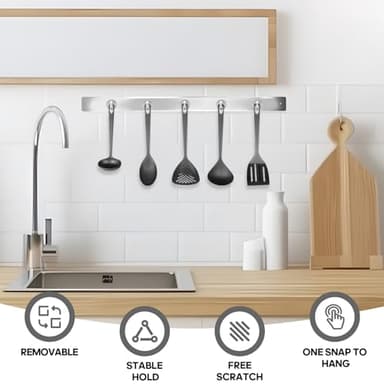 Neosmuk Magnetic Hooks, Cruise Ship Essentials, 30lb+ Heavy Duty Magnetic Hooks for Cruise Cabins, Refrigerator, Grill, Hanging, and Travel | Extra Strong Must-Haves Magnet Hook,Silver, 5 Pack - Image 4