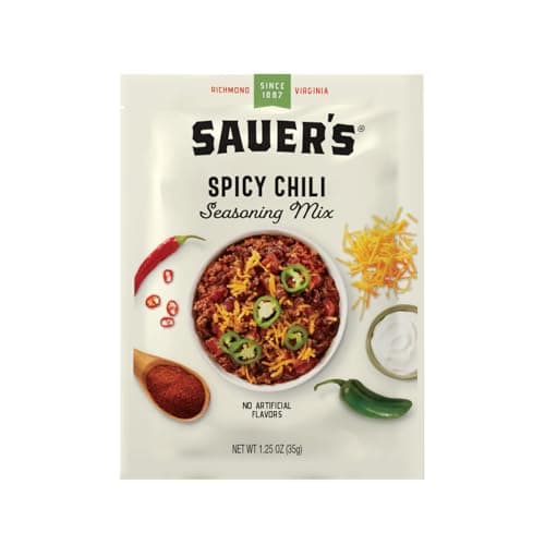 Sauer's Chili Seasoning Hot, 1.25 Ounce (Pack of 1)