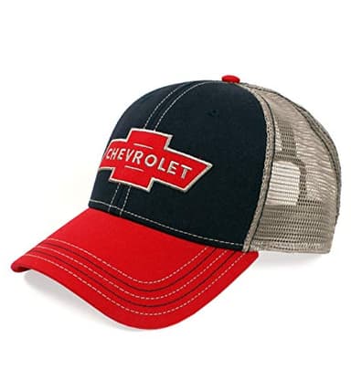 Tee Luv Chevy Hat - Patriotic Chevrolet Bowtie Car Logo Baseball Cap - Image 1