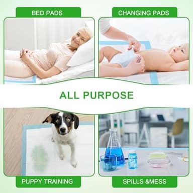 SUPRONLOVE Pee Pads for Dogs & Cats, Extra Large 36"X51", 40 Count, Blue, Polymer, Polyethylene (PE), Fluff Pulp, 6 Layers, Disposable Pet Training Pads - Image 5