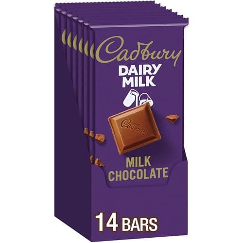 CADBURY DAIRY MILK Milk Chocolate Candy Bars, 3.5 oz (14 Count) - Image 1
