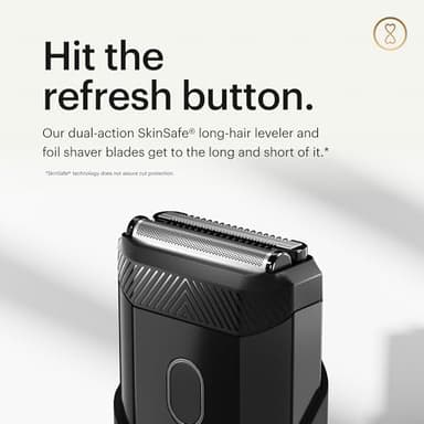 MANSCAPED® The Handyman™ Compact Face Shaver – Portable Men’s Travel Facial Hair Groomer, USB-C Rechargeable Razor, Electric Foil Face Shaver, Waterproof, Cordless, Dual-Action SkinSafe® Foil Blades - Image 4