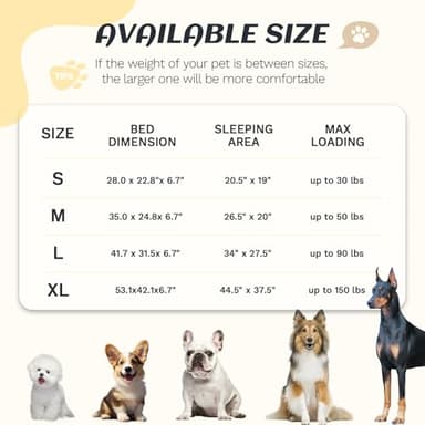 OUPEIWAWA Large Dog Bed Orthopedic with Bolster Sides Removable Egg-Crate Foam Waterproof Liner Pet Bed Sofa Couch with Removable Washable Cover Non-Slip Bottom, Gray - Image 7