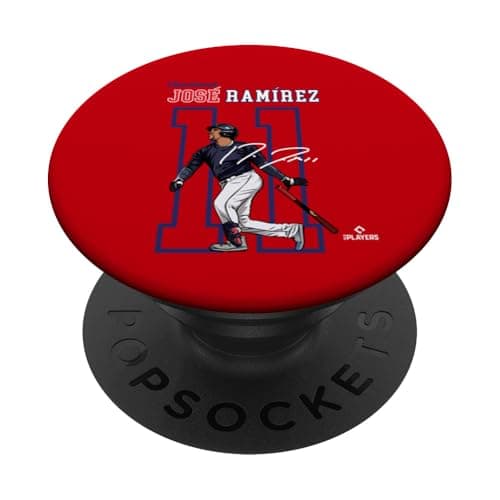 Jose Ramirez | Cleveland Baseball Players | MLBRMR3004 PopSockets Adhesive PopGrip - Image 1