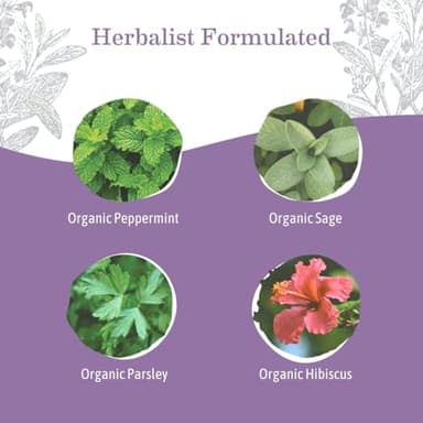 Earth Mama No More Milk Tea | Organic Herbal Tea Bags to Reduce Breast Milk Production, Stop Breastfeeding, & Wean Lactation Naturally, Postpartum Essentials, Hibiscus & Sage Decaf Tea (16-Count, 3PK) - Image 4