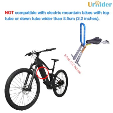 UrRider Child Bike Seat, Front Mount Kids Bike Seat, Fits Mountain Bikes, Hybrid Bikes, Portable, Tool-Free, Quick-Release, Ultra-Light, Toddler Bike Seat for Children 2-6 Years(up to 60lbs) - Image 5
