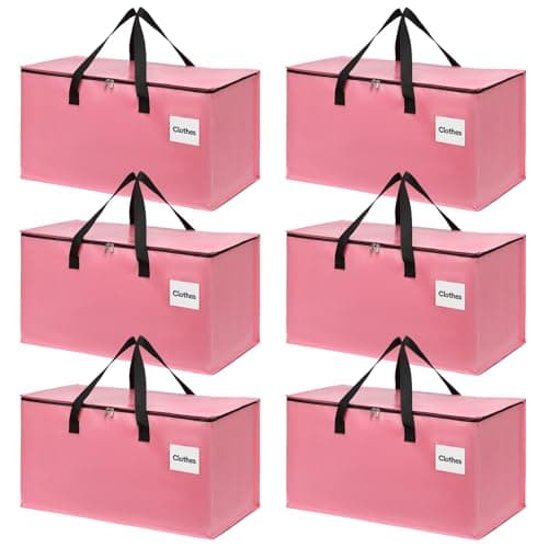 YEUEYS Extra Large Moving Bags with Zipper - Heavy Duty Tote for Packing Clothes, Durable Storage Bin Organizer, Multipack Set - Image 1