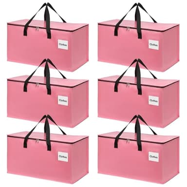 YEUEYS Extra Large Moving Bags with Zipper - Heavy Duty Tote for Packing Clothes, Durable Storage Bin Organizer, Multipack Set - Image 1