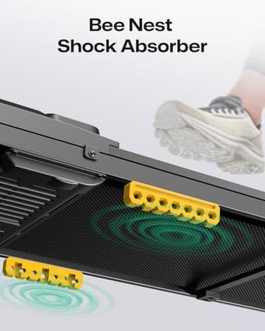 UREVO Under Desk Treadmill for Office Under Desk, Walking Pad 2 in 1 for Home/Office, Portable Walking Pad Treadmill with Remote Control, LED Display - Image 3