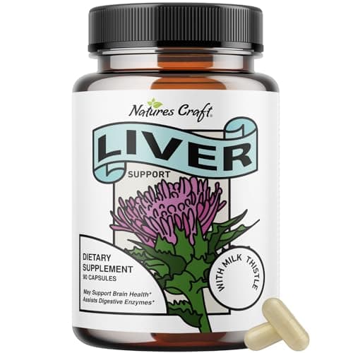 Liver Cleanse Detox & Repair 90 Capsules - Herbal Liver Support Milk Thistle Supplement - Silymarin Milk Thistle Supplements with Dandelion Root, Choline, Beetroot & Artichoke Extract - Image 1