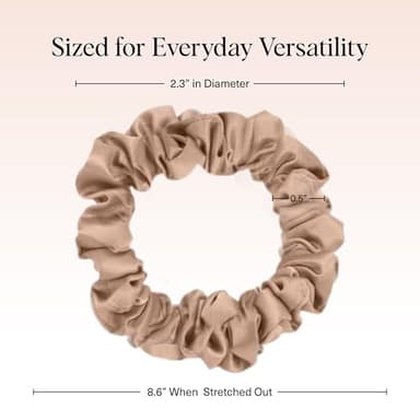 Kitsch Ultra-Petite Satin Scrunchies for Women - Softer Than Silk Scrunchies | Hair Ties No Damage for Frizz-Free Sleep | Perfect for Day or Night Hair Accessories - Eucalyptus, 6 pcs - Image 2
