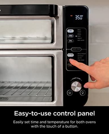 Ninja DCT401 12-in-1 Double Oven with FlexDoor, FlavorSeal & Smart Finish, Rapid Top Convection and Air Fry Bottom , Bake, Roast, Toast, Air Fry, Pizza and More, Stainless Steel - Image 10