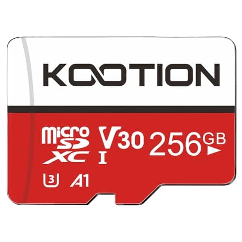 KOOTION 256GB Micro SD Card UHS-I U3 V30 4K for Camera/Action Camera/Drone/Smartphone, Class 10 MicroSDXC Memory Card with Adapter - Image 1