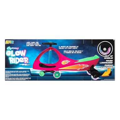 PlasmaCar Lightning Glow Rider - Inertia & Movement Powered Ride-On Toy, Light-Up Wheels, Indoor-Outdoor Play Pink & Green - Image 4