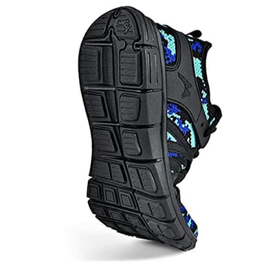 INZCOU Running Shoes Lightweight Tennis Shoes Non Slip Gym Workout Shoes Breathable Mesh Walking Sneakers Camouflage Blue 10women / 9men - Image 3