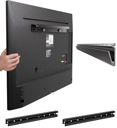 Fulifix 2 Pack Studless Drywall TV Mount for 22-55 Inch TVs, No Drill TV Wall Bracket up to 100 lbs Max VESA 400x400mm, No Stud TVs Wall Mount fits Most LED LCD Flat Curved Screen TVs & Monitors - Image 1