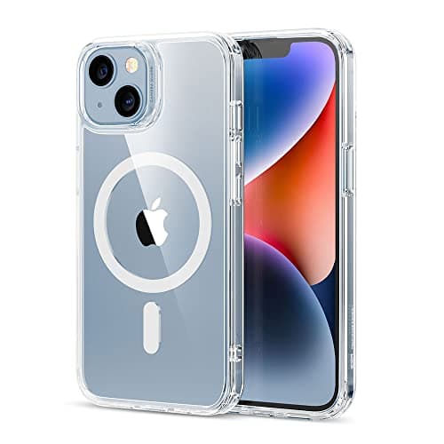 ESR for iPhone 14/iPhone 13 Case, Compatible with MagSafe, Classic Hybrid Magnetic Mobile Phone Case iPhone 14/13 Case, Military Standard, Drop Protection, Clear - Image 1